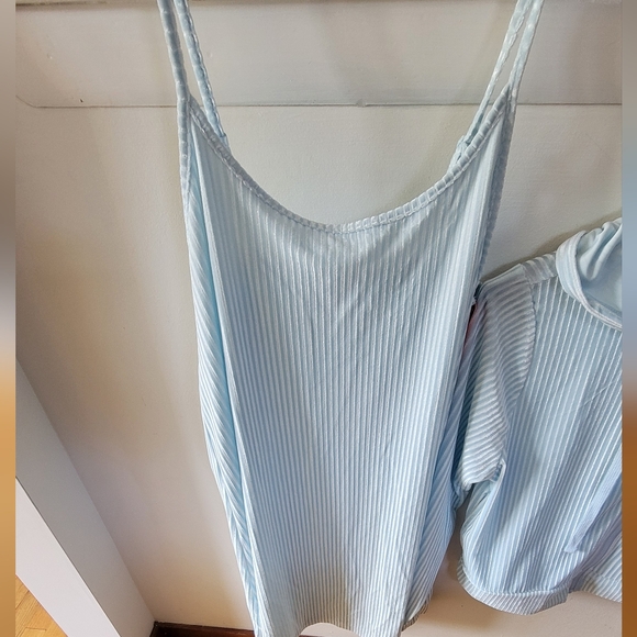 COLSIE from Target..2 piece set Pajama Top with Jacket. Size M. Lt. Blue. NWT* - Picture 2 of 7